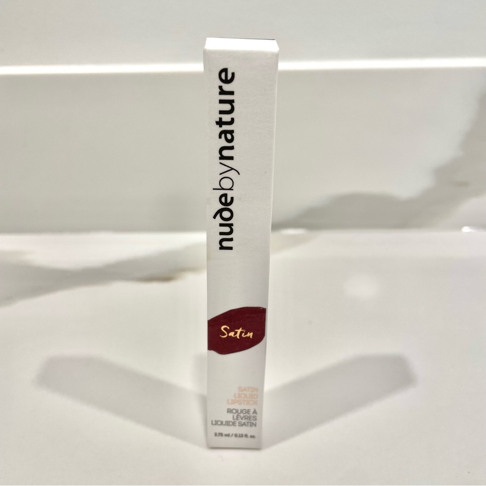 NEW Nude By Nature Satin Liquid Lipstick (09 Rich Plum)
